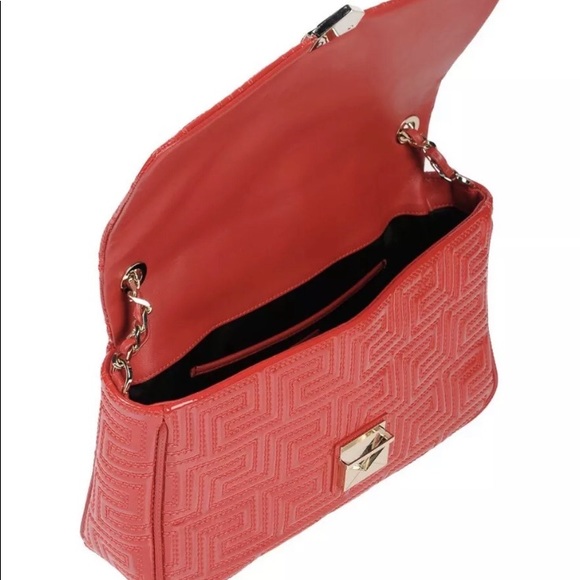 NWT Gianni Versace Greek Key Design Patent Leather - Picture 2 of 3